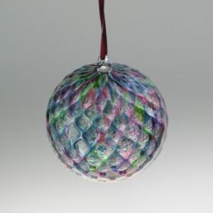 Round Ornaments - Diamond pattern, gemtone