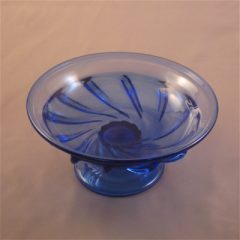 Dish - Blue with foot