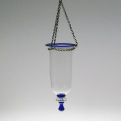 Lamp - Venetian, clear with blue accents