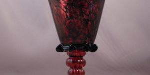Betrothal Goblet - Venetian, ruby and black