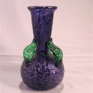 Bottle - Leafy, purple with handles