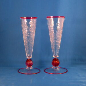 Campagne Flutes - Venetian, Red