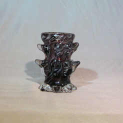 Shot Glass - Spikey, black and gold